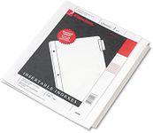 Wilson Jones Oversized Insertable Dividers, 5-Tab Set, Clear Tabs (W55206A)