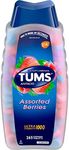 Tums Ultra Assorted Berries Maximum Strength Antacid and Calcium Supplement 250 Tablets