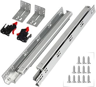 REGUDA Undermount Soft Close Drawer Slides Bottom Mounted Full Extension 9 12 15 18 21 24 Inch Ball Bearing Runners Rails 77 Lb Load 1 Pair (1 Pair, 12 Inch)