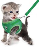 FEimaX Cat Harness and Leash Set for Walking Escape Proof Adjustable Kitten Vest Soft Mesh Puppy Chest Harnesses with Reflective Strap for Small Dogs Cats