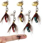 Dovesun Fly Fishing Lures Fly Fishing Flies Wet Fishing Flies Fishing Lures Fishing Spinner for Bass Sunfish Pike Trout Flies Fly Fishing Accessories