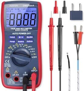 AstroAI Digital Multimeter and Analyzer TRMS 6000 Counts Volt Meter Ohmmeter Auto-Ranging Tester; Accurately Measures Voltage Current Resistance Diodes Continuity Duty-Cycle Capacitance Temperature