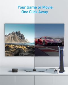 Anker 4K HDMI Switch 2-in-1 Out – HDR, 3D, Dolby, Smooth Finish