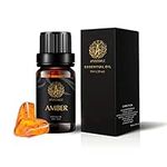 Aromatherapy Amber Essential Oil for Diffuser, 100% Pure Amber Essential Oil for humidifier, 0.33oz-10ml Therapeutic Grade Amber Essential Oil for Home, Pure Amber Oil for Massage