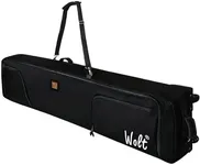 WOLT | Rolling ski bag - Padded Snowboard Bag Carrier with Wheels for Air Travel, fit to Double Pairs of Skiis up to 190