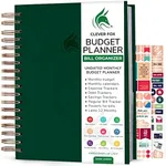 Clever Fox Budget Planner & Monthly Bill Organizer With Pockets. Expense Tracker, Budgeting Journal & Financial Book. Large, 8x9.5" (Dark Green)