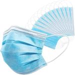 Disposable Face Masks 50 Pieces With Box- Breathable 3-Layer Face Masks For Adults Premium Quality