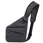 Men Small Sling Shoulder Crossbody Bag Anti-theft One Strap Casual Chest Bag Slim Backpack Outdoor Hiking Biking