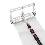 Garant GAGRR19T- 20 FT Carpet Snow Roof Rake with Telescoping Handle, Aluminum Snow Rake for Heavy and Hard Snow Removal