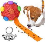 luckdoor Interactive Dog Toys Snuffle Ball Encourage Natural Foraging Skills,Slow Food Training to Relieve Boredom and Stimulating,Cloth Strip with Hidden Food Dog Puzzle Toys for Medium Small Dogs