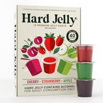 Jelly Shots | Natural Mixed Flavours (12 x 30g(e) pots) | 15% ABV, veggie-friendly | Perfect for Gifts, Parties and Celebrations