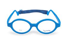 FLEXFRAMES Pluto 38 Eyeglasses for Kids by Flex Frames - Eyewear for girls & boys, Frame Size 38/17/117, Ages 2Yr-4Yr, Royal Blue, 2-4 years