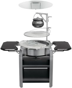 Breeo Live-Fire Grill - Outdoor Fire Pit, Portable Wood Stove, Firepit Grills - For BBQ, Pizza, Burger, From Grilling to Searing - Campfire Cooking Equipment - Compatible with All X24 Accessories