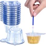 Boao Urine Cups Plastic Urine Collection Cups Disposable Urine Specimen Cups for Pregnancy Test, 40 ML (60 Pieces)