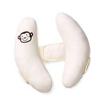 Inchant Adjustable Baby Soft Head Neck Support Banana Shape headrest, White