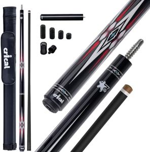 CRICAL Carbon Fiber Pool Cue Stick CXD Series Professional Pool Sticks with Super Low Deflection Pro Taper Shaft Pool Cue Tournament Level Billiard Cues with 12.5mm Tip (Precise Easy to Control)
