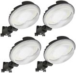 DAKASON Outdoor LED Barn Light Fixtures with Dusk to Dawn Photocell 100W, IP65 Waterproof Security Flood Lighting for Exterior Yard, Parking Lot, Street, 12000LM 5000K AC110-130V, UL Listed, 4Pack