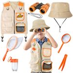 YOPINSAND Kids Explore Kit & Bug Catcher Kit, Kids Camping Gear for Kids, Outdoor Exploration Set with Vest & Hat, Ideal Outdoor Camping Adventure Toys for Boys Girls 3-12