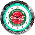 Neonetics Drinks Coca Cola Evergreen Neon Wall Clock, 15"