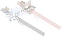 Kids Mettalic Star Headband pack of 2 - Silver/Rose Gold- Girls Ages (3-12)