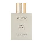 BELLAVITA Pure Musk Eau De Parfum Perfume with Lily of the Valley, Sandalwood and Tonka|Premium, Long Lasting Woody, Floral Fragrance for Men & Women, 100 ML