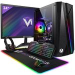 Vibox V-54 Gaming PC - 24" Monitor Bundle - AMD Ryzen 5 4500 Processor - Nvidia RTX 3060 12GB Graphics Card - 16GB RAM - 480GB SSD - Windows 11 - WiFi