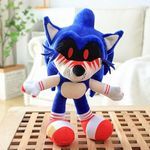 Sonic Plush, Sonic exe Plush, Blood Sonic Plush, Dark Sonic Stuffed Toy, Evil Sonic Plush Doll (Sonic exe)