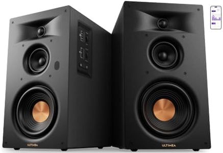ULTIMEA 3-Way Powered Bookshelf Speakers, Bluetooth 6.0, BS-3