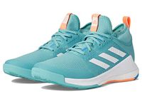 adidas Crazyflight Womens Indoor Mid-Top Volleyball Shoes in Blue, White/White/Pulse Blue, 6 UK