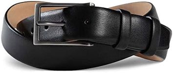 PEGAI Men's Premium Leather Dress Belt | Full Grain Semi-aniline Cowhide Leather Belt For Men, Handmade, 1.33" Width| Griffin | Black, 42 (fits jeans 40)