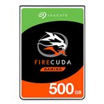Seagate FireCuda 500 GB Solid State Hybrid Drive Performance SSHD – 2.5 Inch SATA 6 Gb/s Flash Accelerated 8 GB Cache for Gaming PC Laptop (ST500LX025)