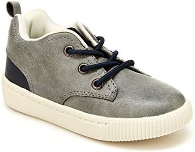 Carter's Unisex-Child Alva Sneaker, Grey, 4 Toddler