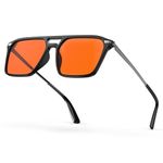 Goiteia 100% Orange Blue Light Blocking Glasses-Amber Tint Gaming Glasses for Better Sleep/Eyes Strain/Light Sensitive-Ultra Light & Spring Hinges for Better Comfor