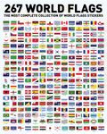 Flags of the World Stickers - Premium Country Flags and Mini Flag Stickers Set, Durable World Flags and Country Stickers, Ideal for Educational, Decorative Purposes, Kids and Adults