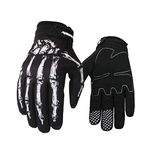 WHAMVOX 1 Pair Gloves for Working Out Skeleton Gloves Biking Gloves Unisex Gloves Unisex Skull Bone Full Finger Gloves Skull Finger Gloves White Men and Women Aldult Cycling Gloves