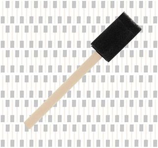 US Art Supply 1 inch Foam Sponge Wood Handle Paint Brush Set (Full Case of 600 Brushes) - Lightweight, Durable and Great for Acrylics, Stains, Varnishes, Crafts, Art