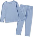 Jimonda Baby Boys Girls Pajama Sets Toddler Long Sleepwear Soft Comfy Jammies 2pcs Viscose PJs 18M-8Y(Blue-4T)