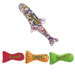 YEOWWW Very Strong Organic Catnip Cat Toys (1x Pollock 3x Stinkies)