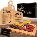 Housewarming Gifts for New House, House Warming Gifts New Home, Charcuterie and Cheese Board Gifts Set, New House Cutting Board Gift, First Home Gifts for Friends, New Neighbor, Home Buyers