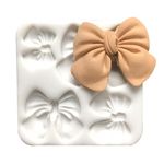 Pwshymi Silicone Moulds,Cake Pop Bow Fond for DIY Chocolate Candy Pudding Gum Cupcake Decorating Desserts Handmade Cake Pop Maker Fond Bow s metal eye cream applicator sil