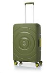 American Tourister Polypropylene (Pp) Amt Circurity 77Cm TSA OLV Grn 3 Point TSA Lock Hard 4 Spinner Wheels Carry-On Luggage Complete Lining and Contrast Components, Olive Green