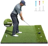 Premium Dual-Turf Golf Mat: 5x4ft T