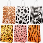 24 Pcs Loot Bags, Animal Themed Pap