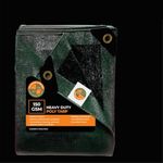 DDRS 150 GSM HDPE Green Plastic Tarp | Waterproof Tarpaulin | Tirpal/Tadpatri/Tharpai/Thadika | Multipurpose Outdoor Tarpaulin for Camping, Canopy, Trailer, Equipment Cover | 12' X 12'