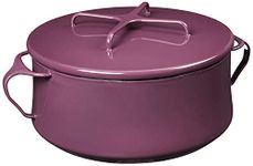 Dansk 890804 Kobenstyle Plum 4 Qt. Casserole, 18/10 Steel, Purple