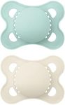 MAM Original Matte Pacifier (2 pack, 1 Sterilizing Pacifier Case), Pacifiers 0-6 Months, Unisex Baby Pacifier, Best Pacifiers for Breastfed Babies, Sterilizing Storage Case