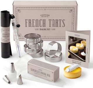 French Tart Baking Set | Unique Baking Gifts for Women BFF Kitchen Baking Supplies Present a Food Making Kit For Adults & Fun Activities with Girlfriends Parisian Cooking Tools for Pastry Dessert