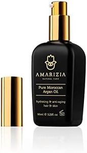 AMARIZIA Aceite de Argán Puro de Marruecos / 100% Orgánico y prensado en frío/Vegano y Cruelty-Free/Hidratante para el pelo, para la piel, cara, barba y uñas/Antiedad y antiarrugas.