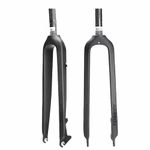 BestParts Full Carbon MTB Front Fork 1-1/8" 26/27.5/29" 3K T800 Fiber Rigid Disc Brake, 28.6mm Threadless Straight Tube Superlight Mountain Bike Forks【US Stock】 (26")