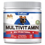 Dog Multivitamin with Glucosamine - Dog Vitamins and Supplements for Immune System, Skin, Joint Support Health & Digestion, Senior & Puppy Multivitamin for Dogs, 120 Count Lamb Flavor